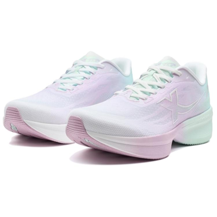 XTEP Slip Resistant Abrasion Resistant Low top Casual Running Shoes Women’s Purple Green