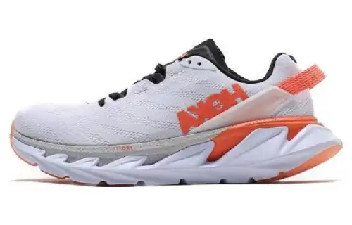 HOKA ONE ONE Cushioning, Wear Resistant Low top Running Shoes Women's White Orange