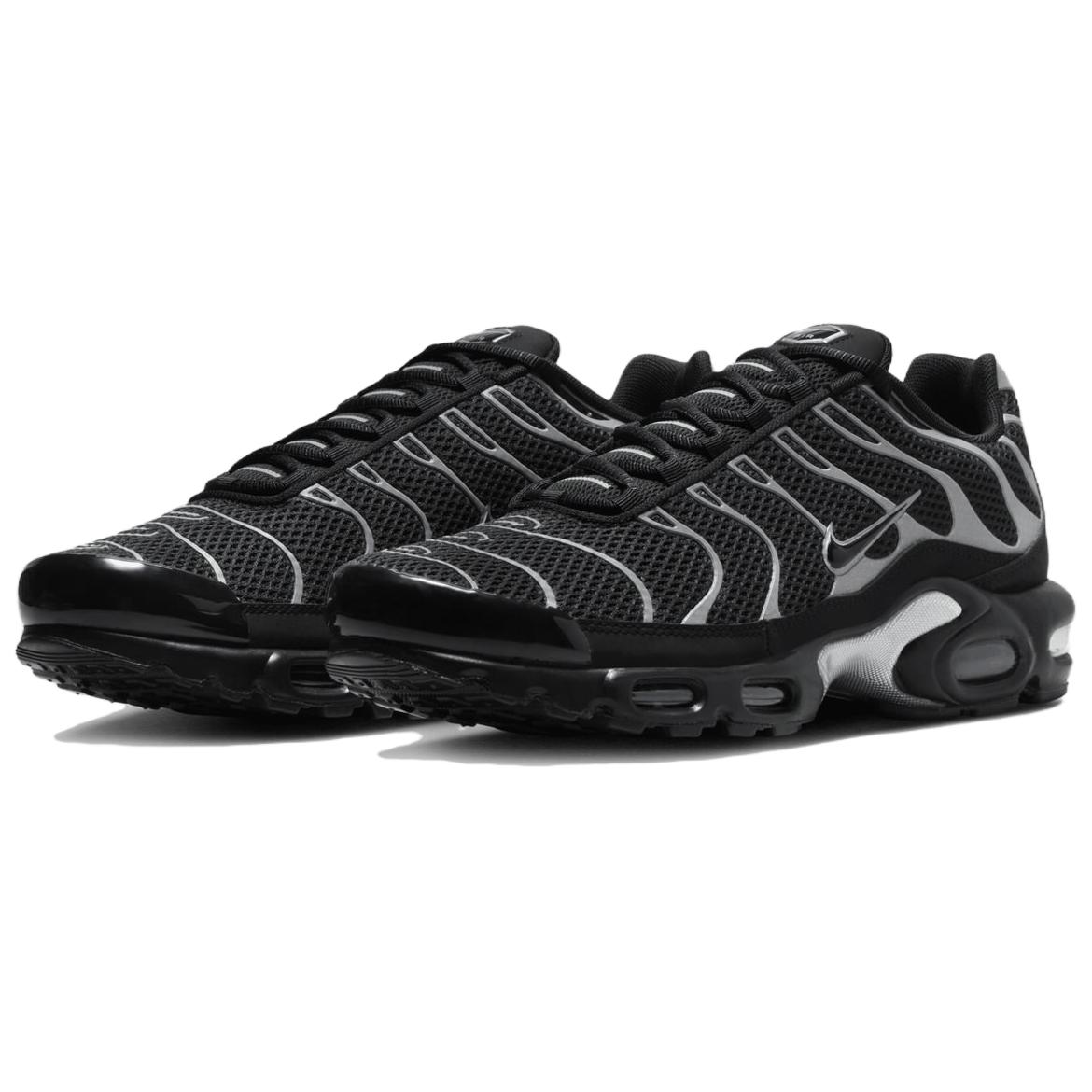 Nike Air Max Plus Premium Black Reflective Silver
