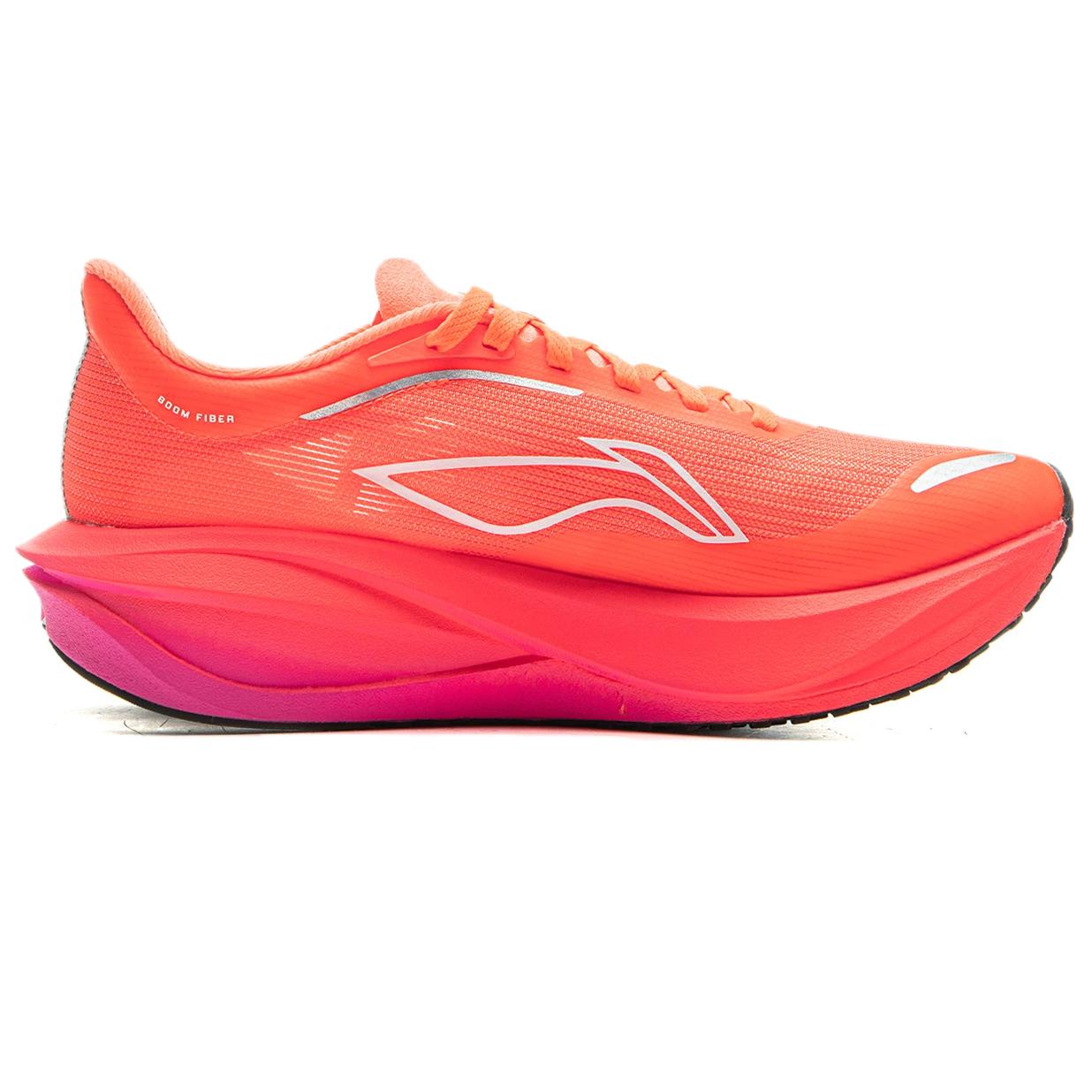 Li Ning Feidian 5 Challenger Running Shoes Women’s Low Top Fluorescent Flame Orange