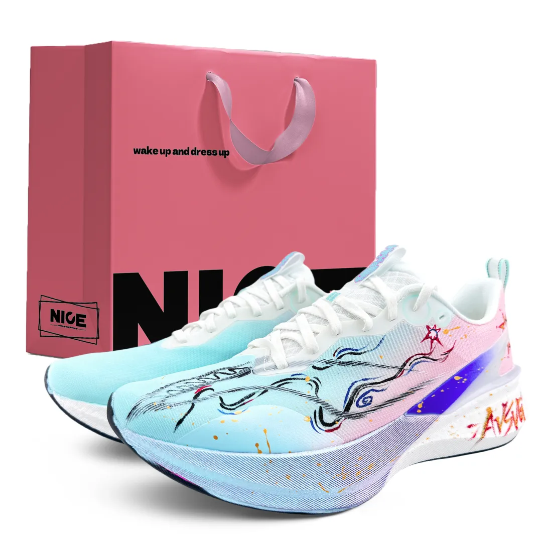 Li Ning Red Hare 8PRO Cushioning, Wear Resistant Low top Training Running Shoes Unisex Sky Blue