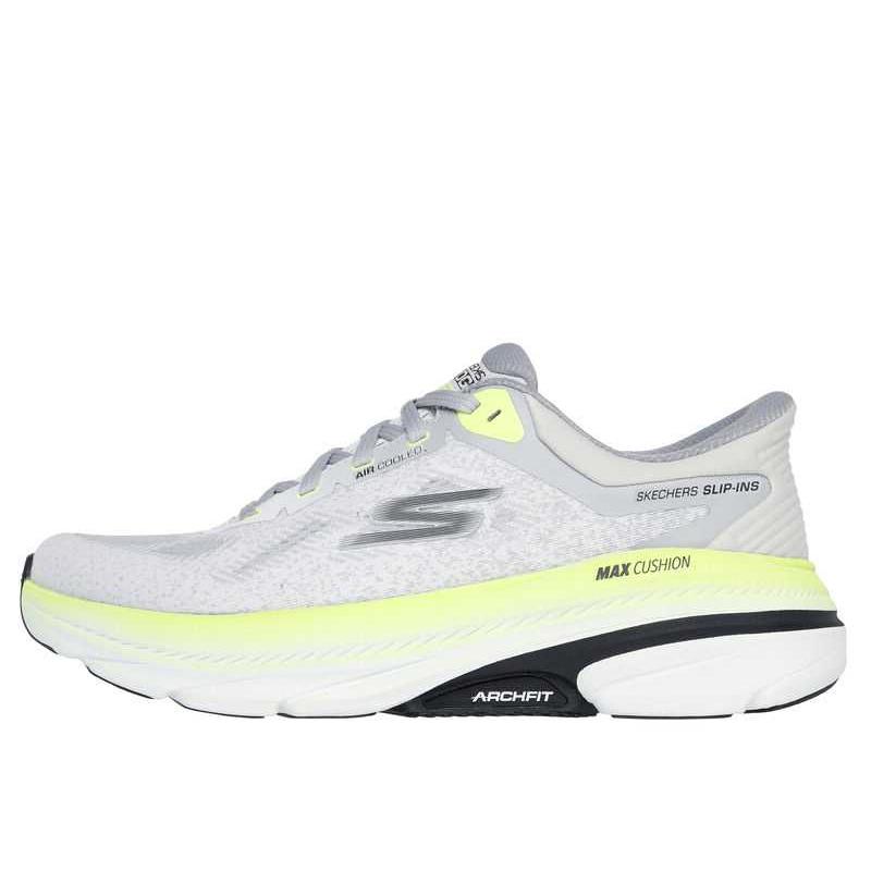 Skechers Goran Max Cushioning Arch Fit Low top Running Shoes Men’s Light Gray