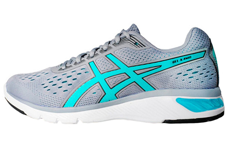 Asics Gel Kamo Comfortable Abrasion Resistant Low top Running Shoes Women's Gray Blue