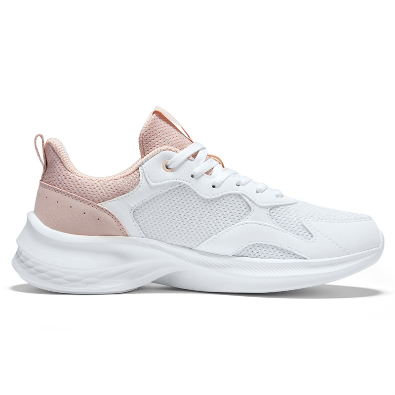 361° Cushioning Breathable Lightweight Low top Sprint Running Shoes Women’s Feather White Fresh Pink