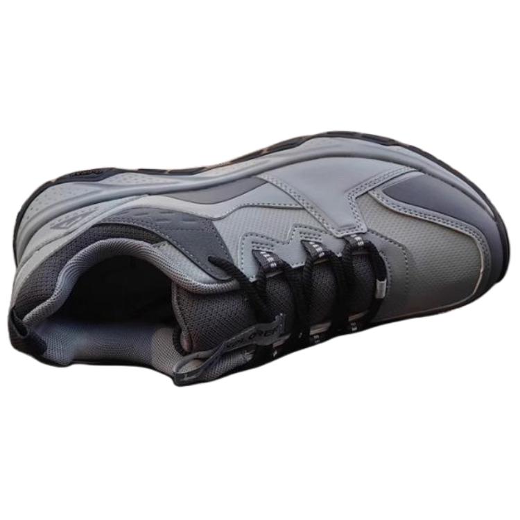QIAODAN Slip Resistant Abrasion Resistant Low top Outdoor Shoes Men’s Gray
