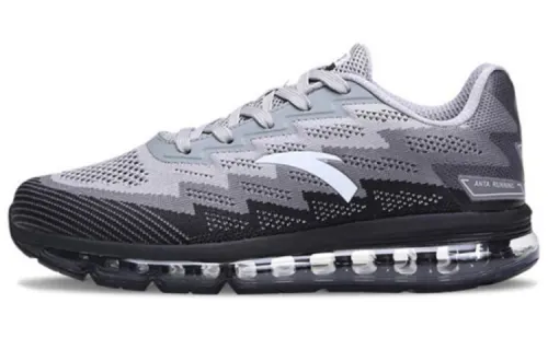 Anta Running Collection Full Length Air Cushion Low top Running Shoes Men's Gray White Black