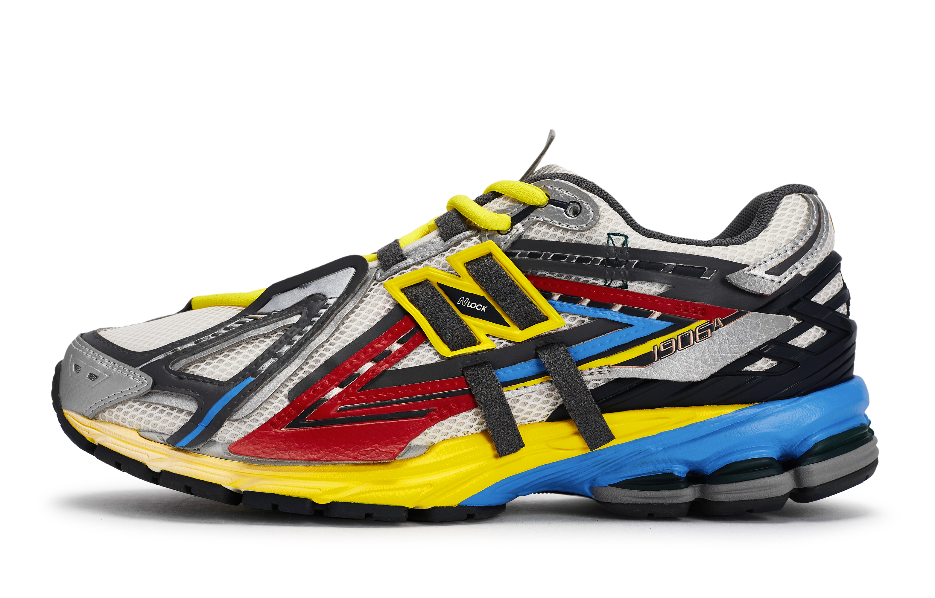 New Balance 1906 Abrasion Resistant Low top Running Shoes Men’s Gray Red Yellow Blue