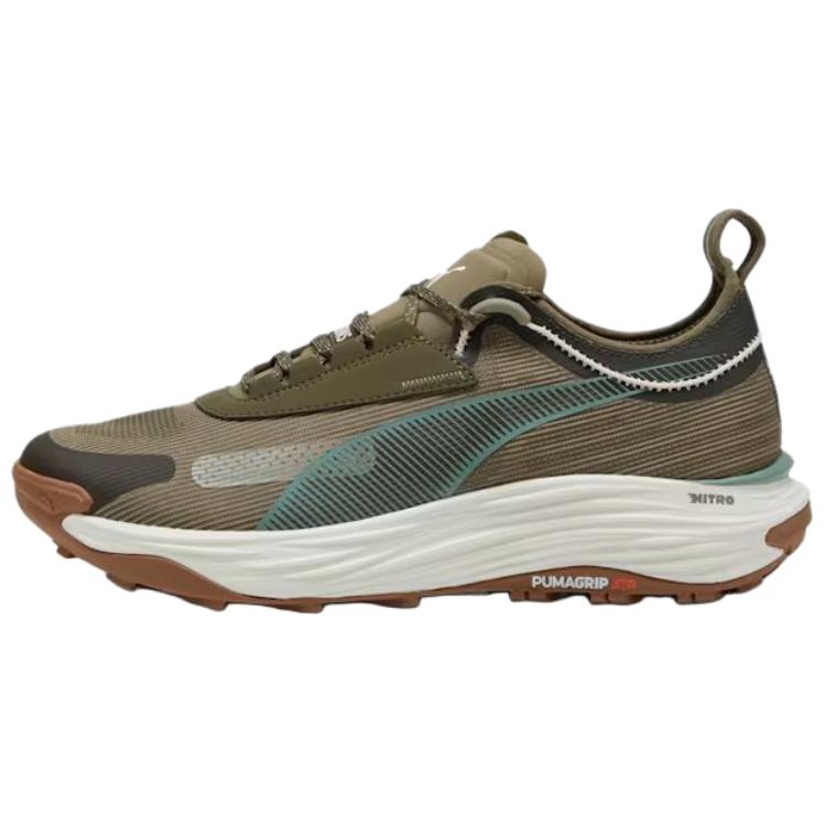 PUMA SEASONS Slip Resistant Abrasion Resistant Slip Resistant Abrasion Resistant Low top Running Shoes Men's Green