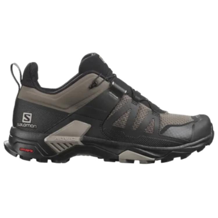 SALOMON X Ultra 4 Cushioning Slip Resistant Abrasion Resistant Waterproof Low top Outdoor Shoes Men’s Black Umber