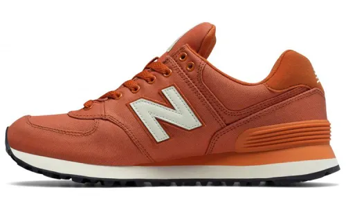New Balance 574Series Canvas Orange Women's
