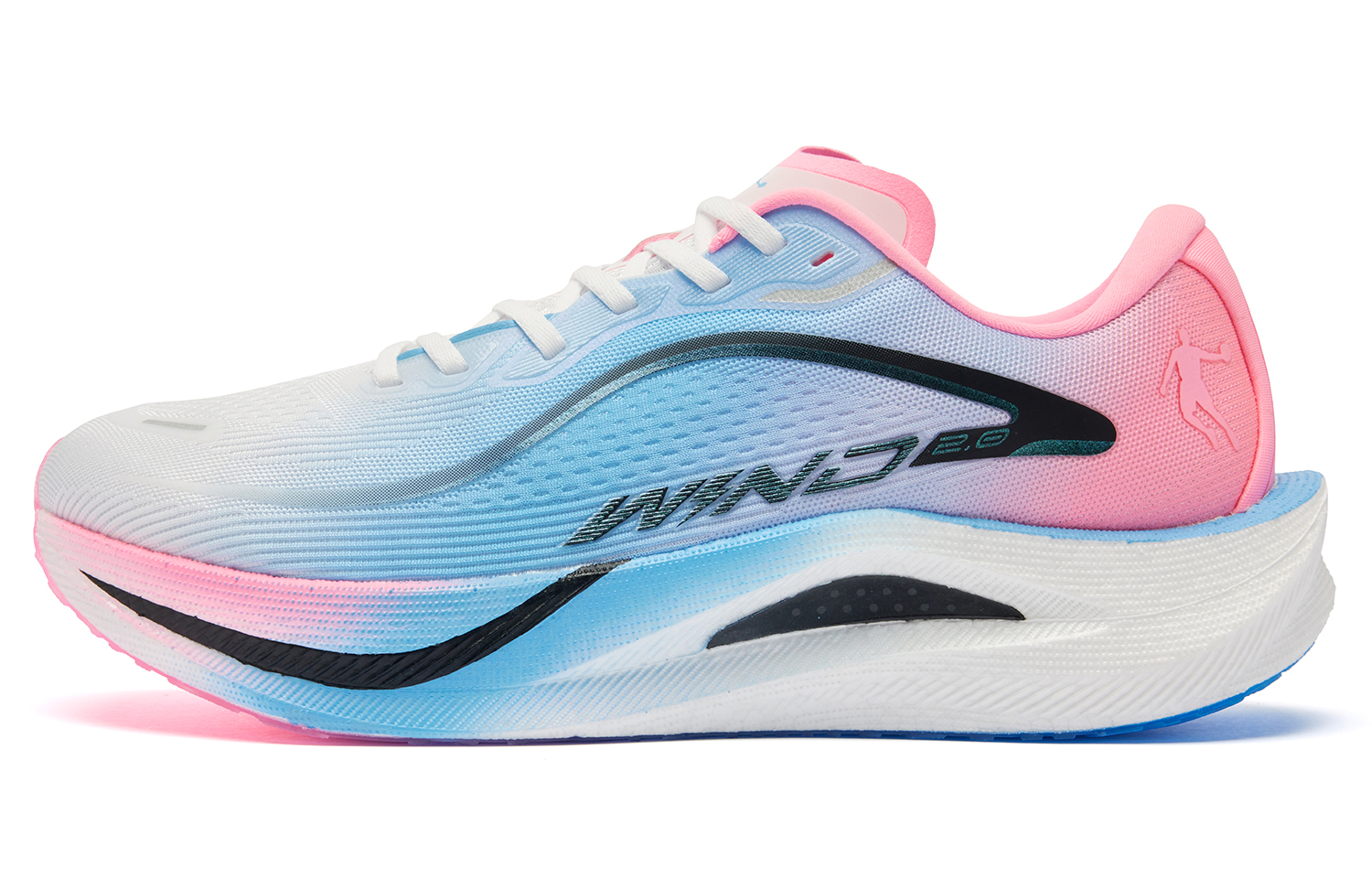 QIAODAN Strong Wind 2.0 Running Shoes Men’s Low Top Jordan White Fresh Blue