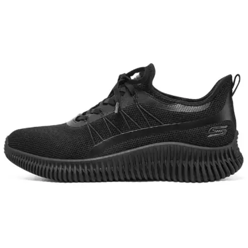 Skechers Cushioning Abrasion Resistant Rebound Cushioning Abrasion Resistant Rebound Low top Running Shoes Men's Black