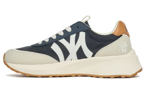 MLB Chunky Jogger Textile, Leather Cushioning Slip Resistant Abrasion Resistant Low top Chunky Sneakers Unisex