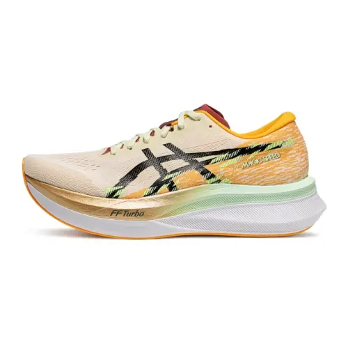 ASICS MAGIC SPEED 4 Low top FLYTEFOAM BLAST PLUS/Rubber Long Distance Running Sprint Running Shoes Women's Ecru