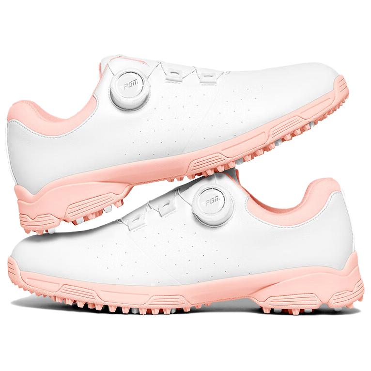 PGM Waterproof Lightweight Waterproof And Lightweight Low top Golf Shoes Women’s White Pink