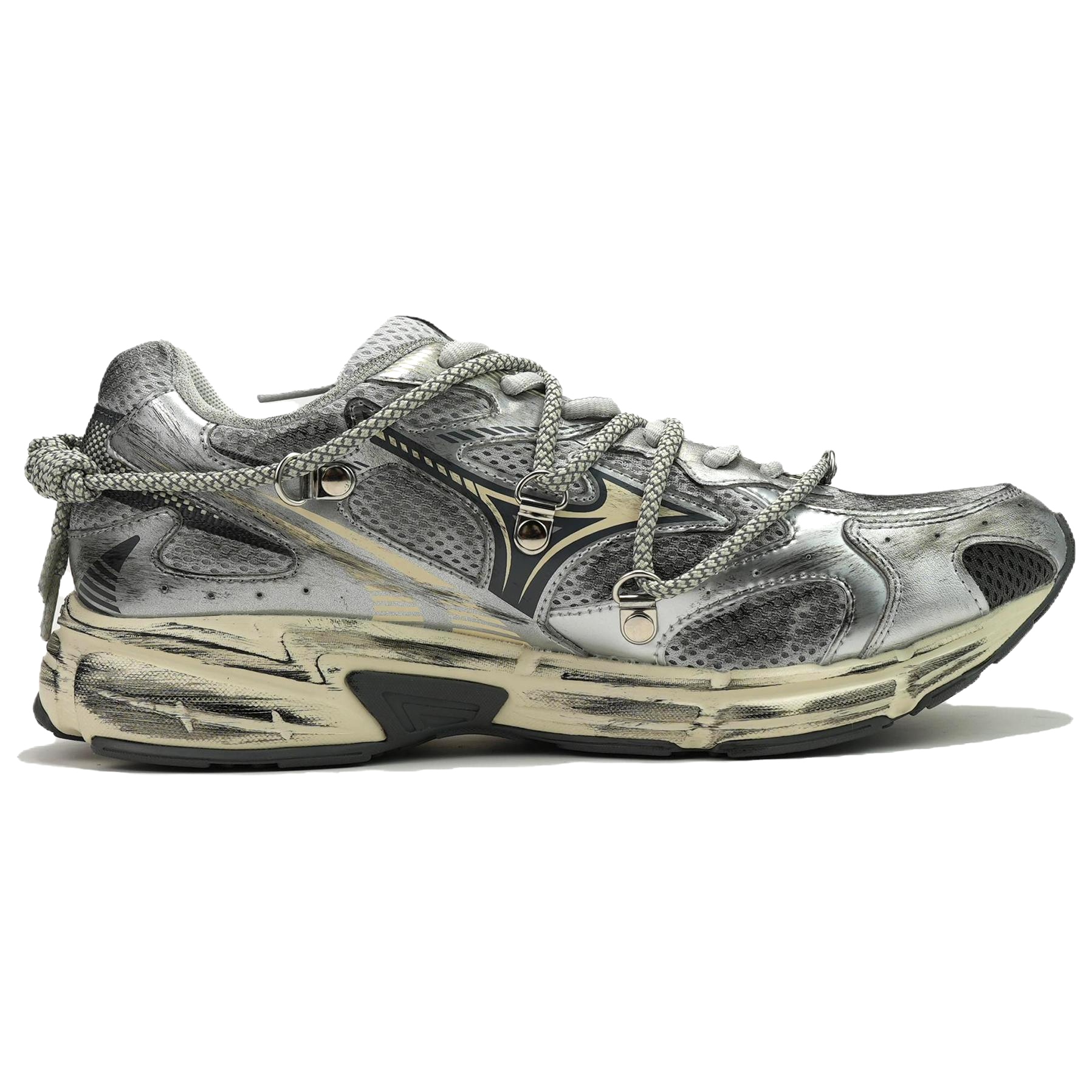 Mizuno Speed 2K Abrasion Resistant Low top Casual Sprint City Commuting Running Shoes Unisex Silver Gray