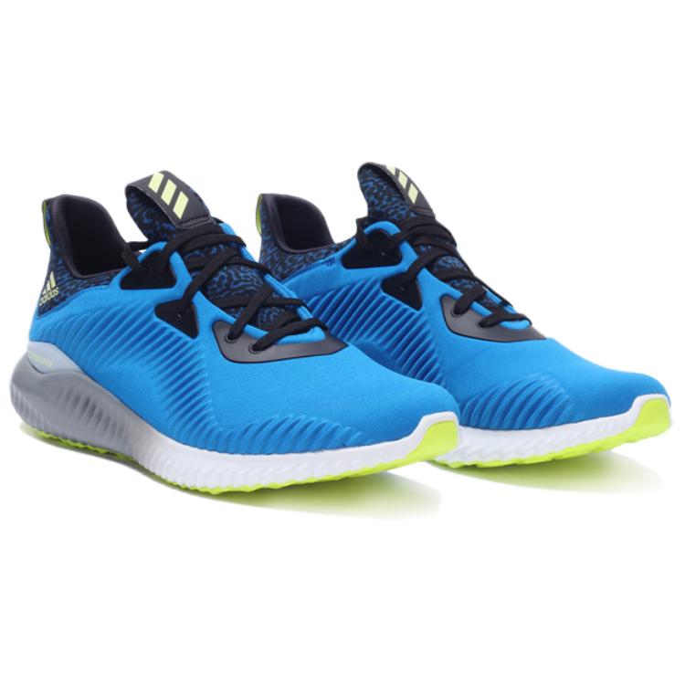 Adidas AlphaBounce Slip Resistant Abrasion Resistant Low top Casual Running Shoes Men’s Blue Black