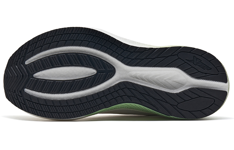 XTEP Comfortable Slip Resistant Abrasion Resistant Low top Running Shoes Men’s Sail White/Mountain Green
