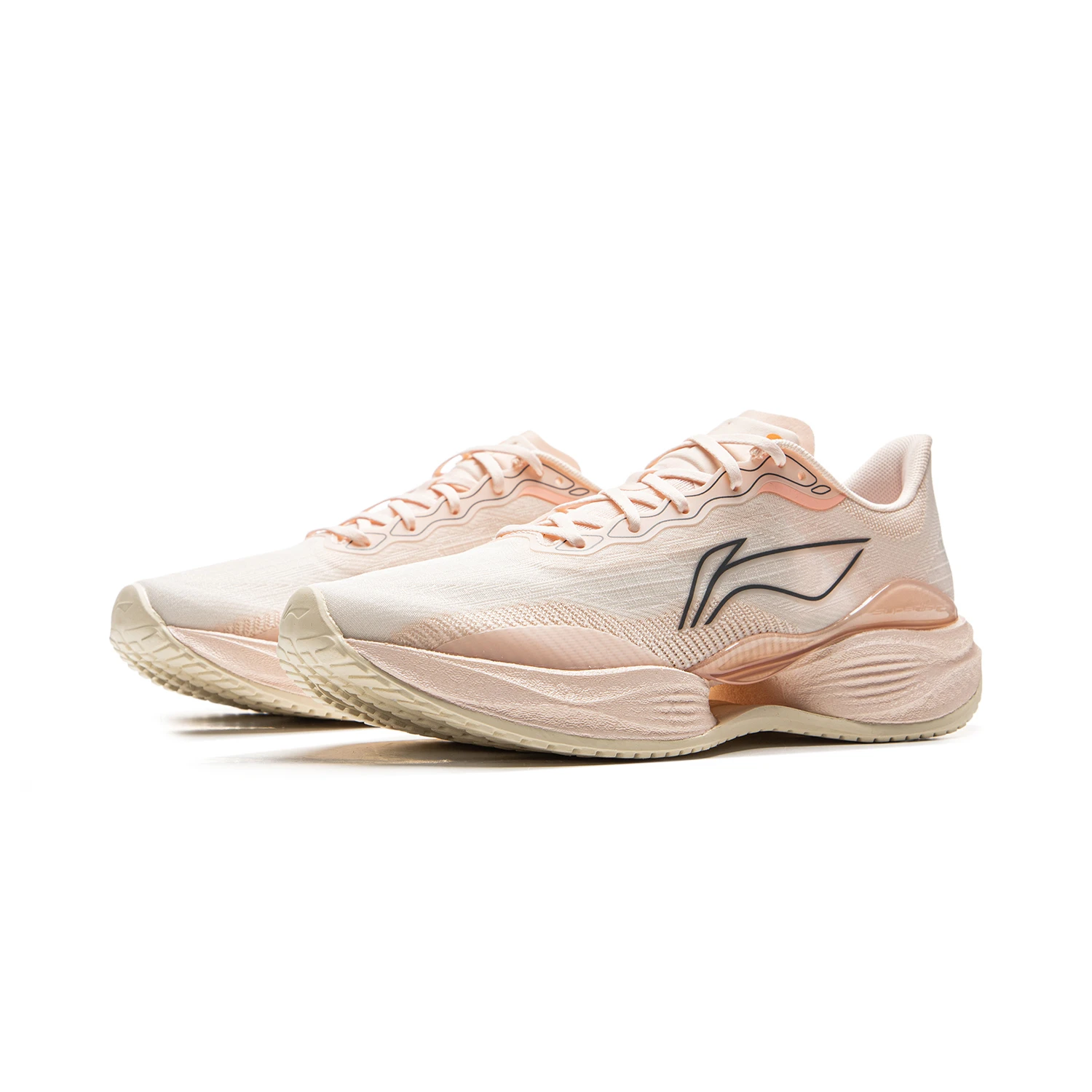 Li Ning Super Light 22 Running Shoes Women’s Low Top Light Orange Petal