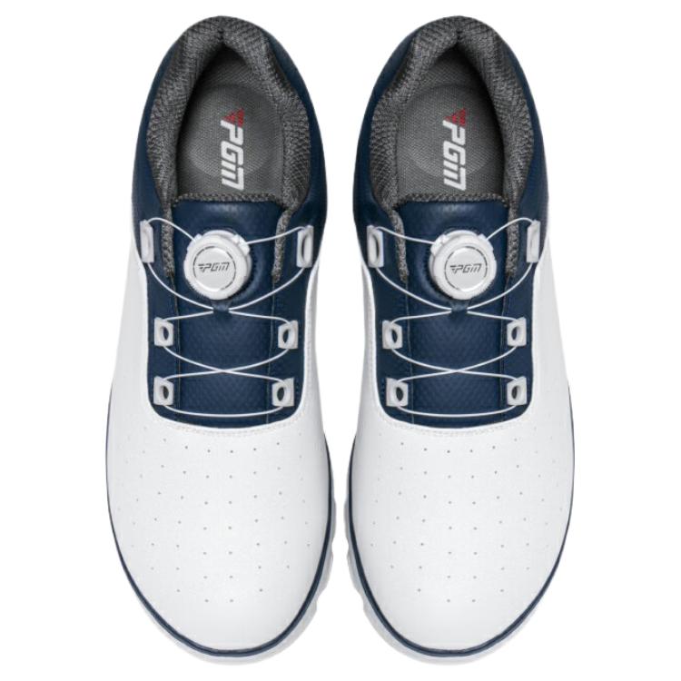 PGM Slip Resistant Lightweight Non slip Lightweight Low top Golf Shoes Men’s White Blue