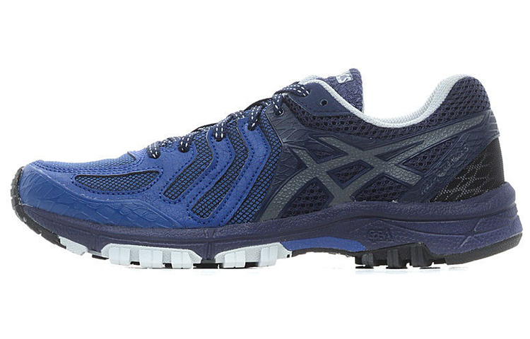 Asics Gel Fujiattack 5 Sports Abrasion Resistant Low top Running Shoes Men's Blue Black Gradient