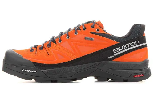 SALOMON Outdoor Shoes Men's Low Top Orange/Black
