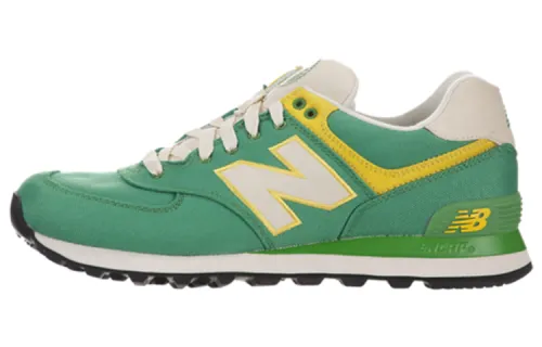 New Balance NB 574 Low top Running Shoes Women's Green Yellow