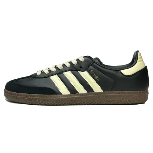 Adidas Originals SAMBA OG Slip Resistant Lightweight Low top Skateboard Shoes Unisex Black Yellow