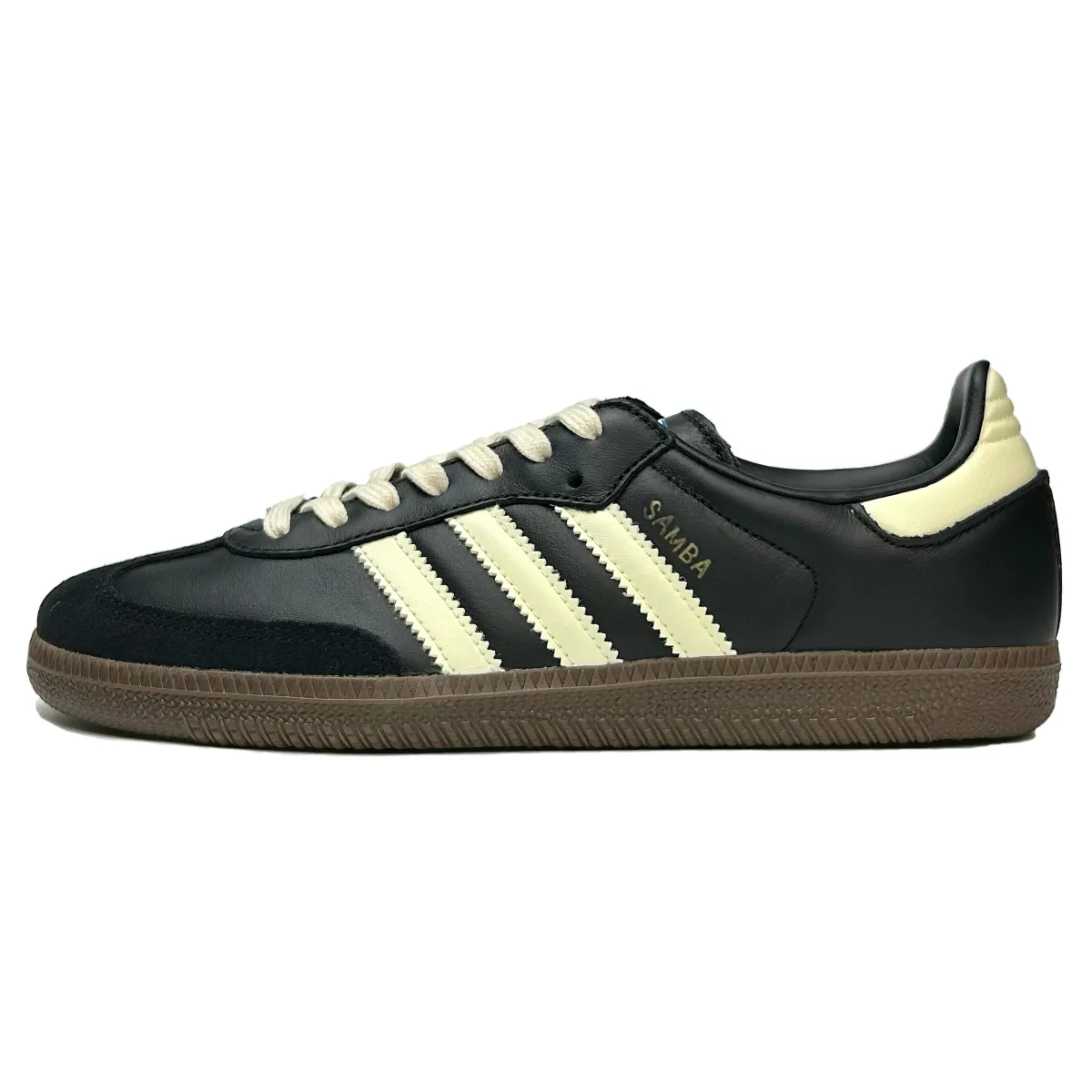 Adidas Originals SAMBA OG Slip Resistant Lightweight Low top Skateboard Shoes Unisex Black Yellow
