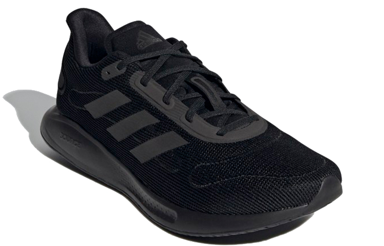 Мужские кроссовки adidas Galaxar (черные) — Чёрный — фото 3