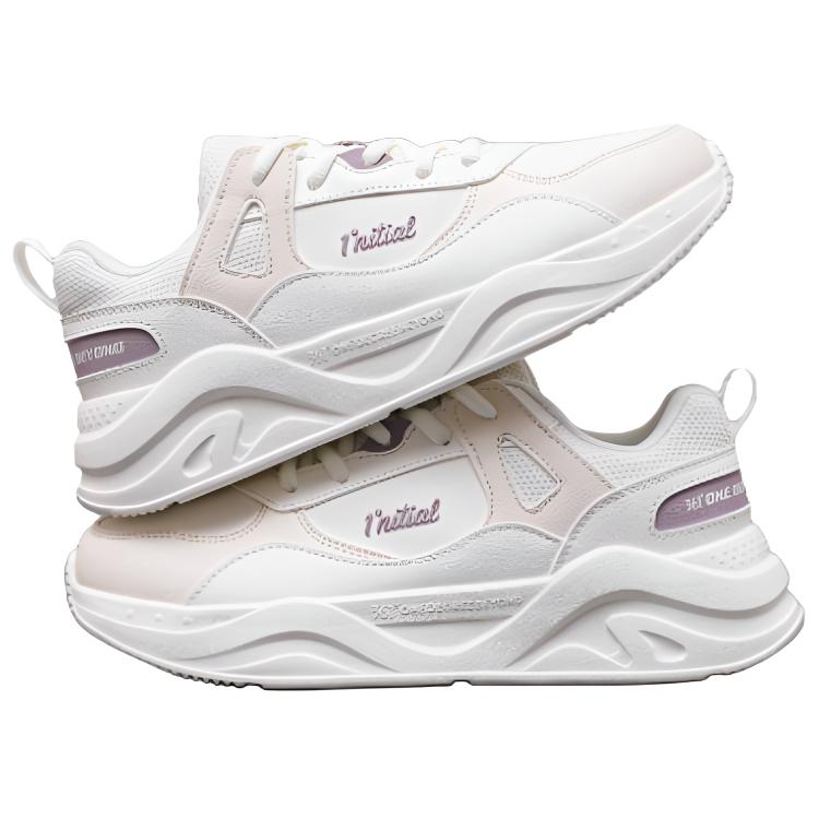 361° Cushioning Breathable Low top Casual Running Shoes Women’s White Pink Purple