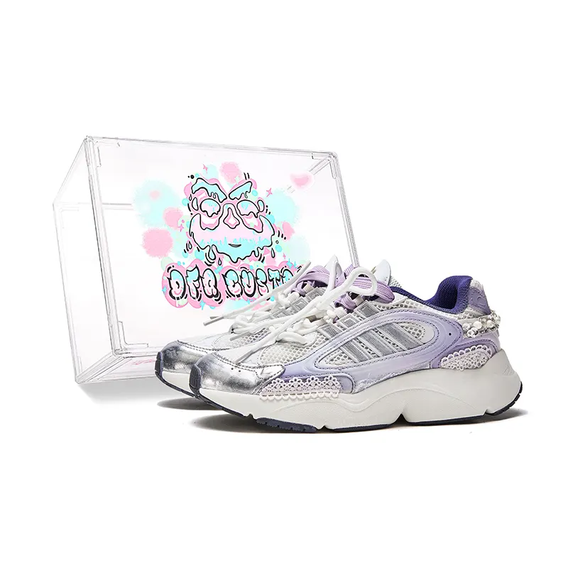 Adidas Originals Ozmillen Slip Resistant Slip Resistant Low top Running Shoes Unisex White Blue