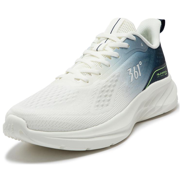 361° Mesh Abrasion Resistant Low top Casual Running Shoes Men’s White Blue