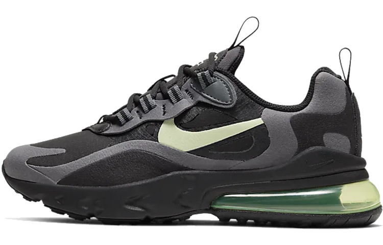 Женские кроссовки Nike Air Max 270 React (серо-зеленые) — Серыйзелёный — фото 1