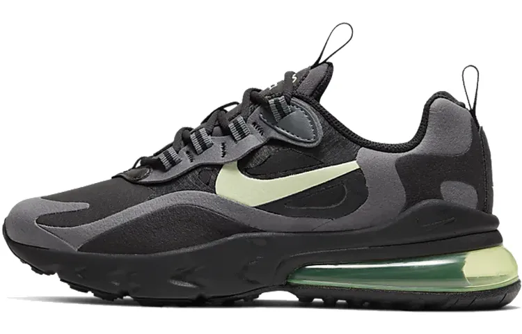 Nike Air Max 270 React 'React Black Barely Volt' Gs