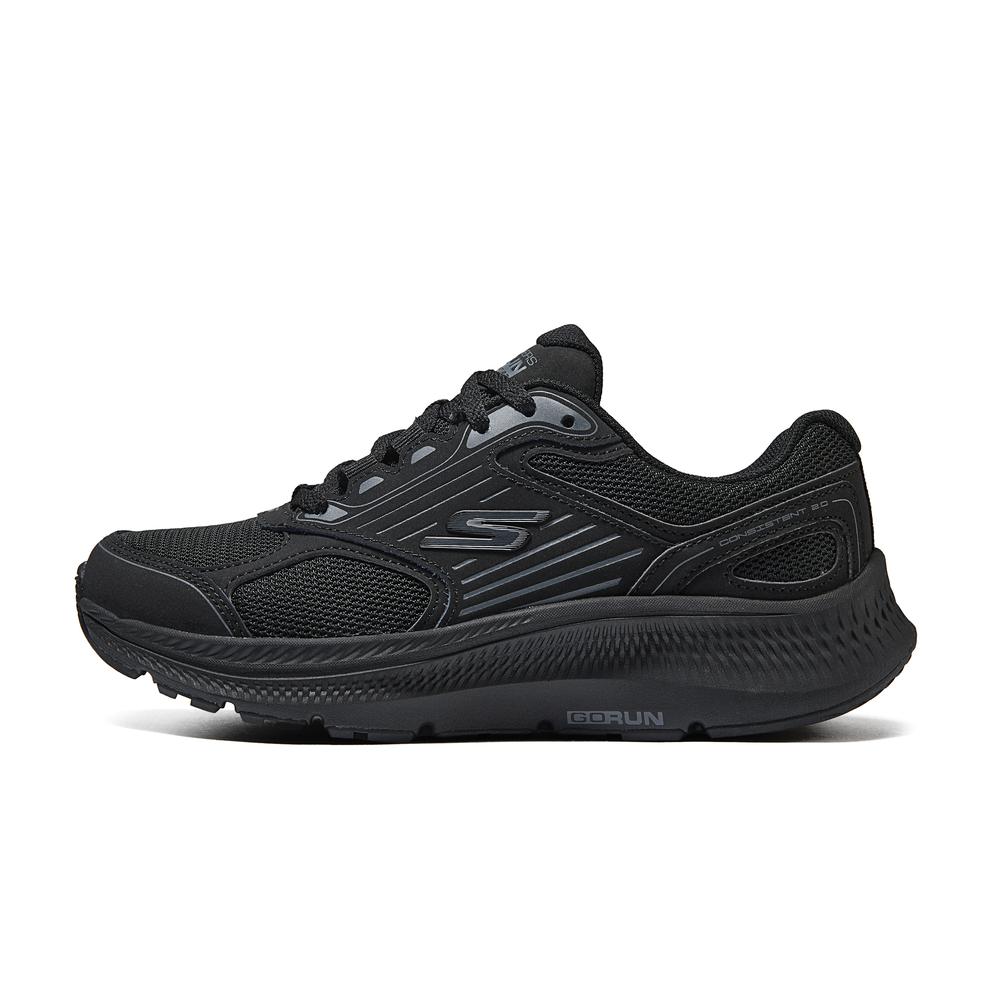 Skechers Cushioning, Wear Resistant Low top Running Shoes Women’s All Black
