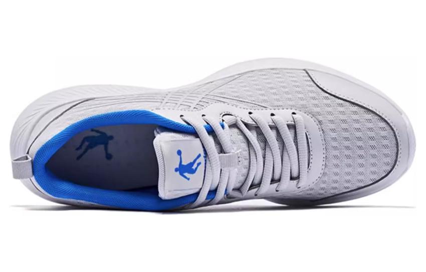 QIAODAN Slip Resistant Abrasion Resistant Slip Resistant Abrasion Resistant Low top Running Shoes Men’s Gray Blue