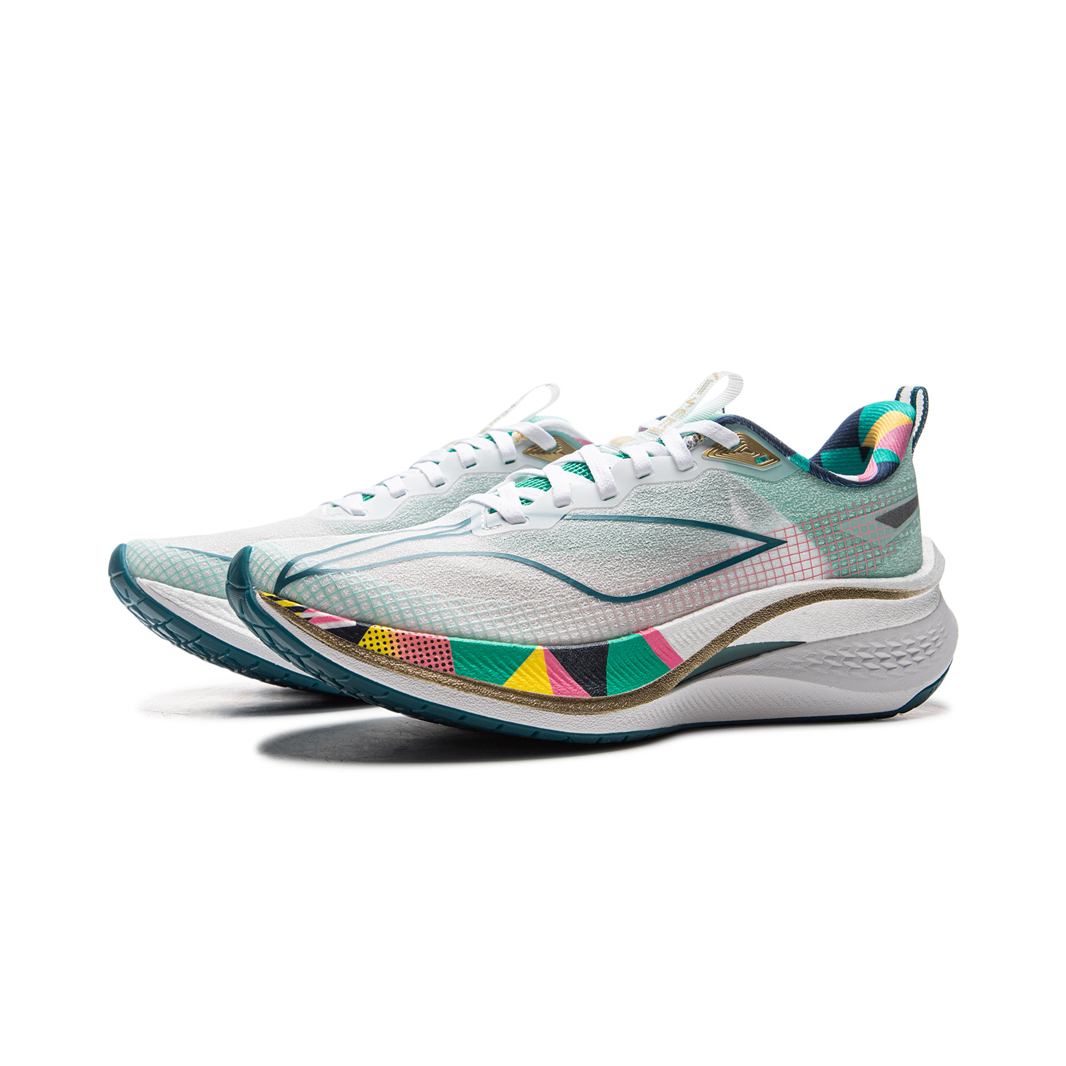Li Ning Red Hare 7 Pro Cushioning Slip Resistant Abrasion Resistant Low top Running Shoes Women’s White Green