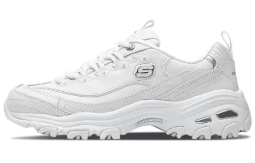 Skechers D'LITES Daddy Shoes 'White Silver' Women's
