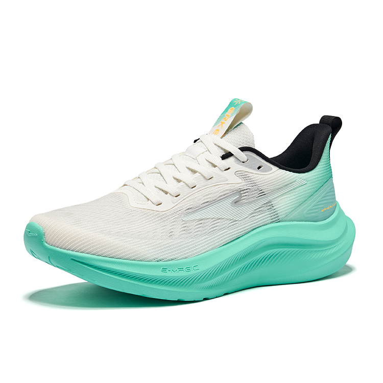 Erke Slip Resistant, Abrasion Resistant, Breathable Low top Casual Running Shoes Men’s Microcrystal White Jade Green
