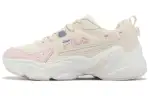FILA Hidden Tape 6 Cushioning, Wear Resistant Low top Chunky Sneakers Women's Ecru