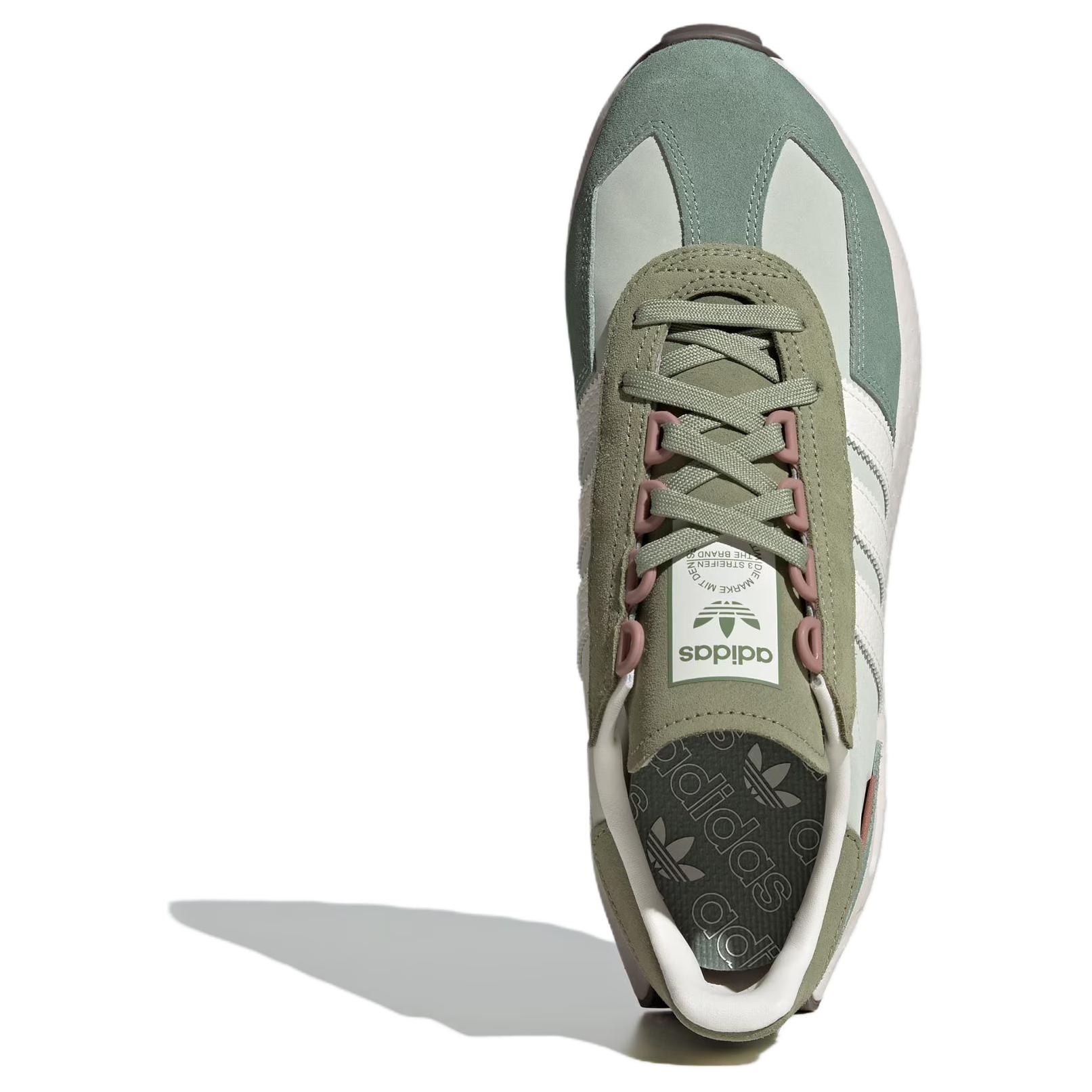 Adidas Originals Retropy E5 Synthetic Leather, Leather Abrasion Resistant Low top Running Shoes Women’s Green White