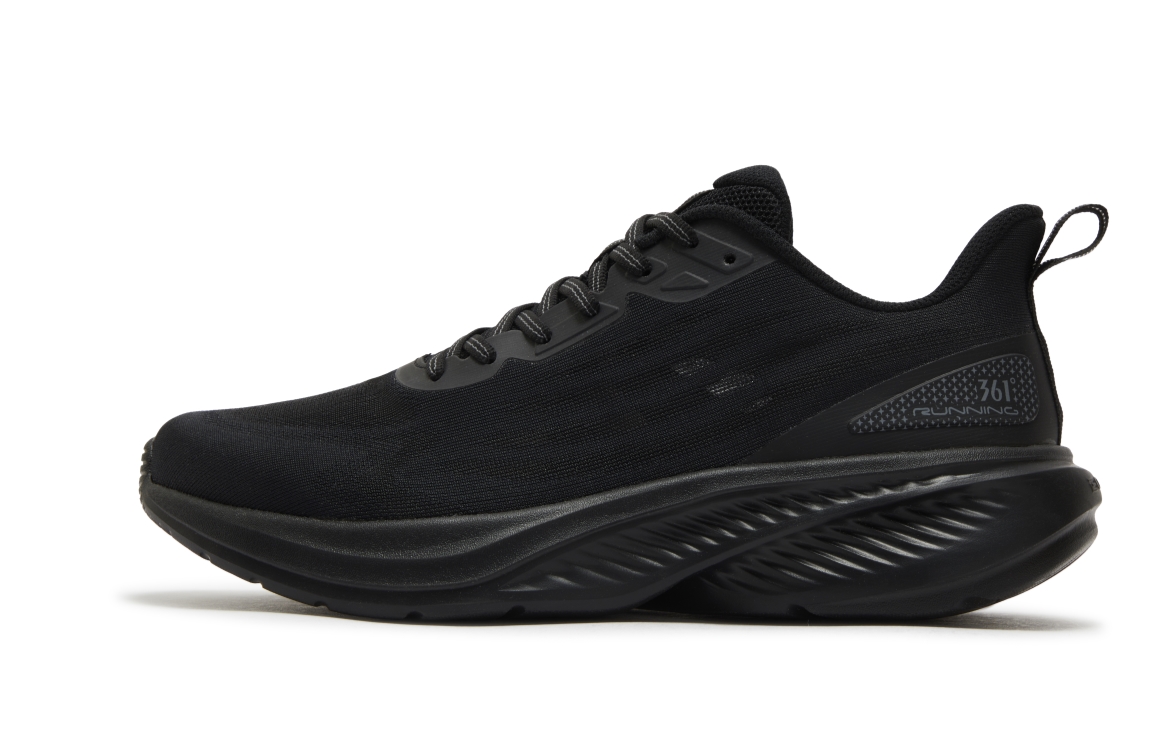 361° Cushioning Abrasion Resistant Breathable Low top Casual Sprint Running Shoes Men’s Obsidian Black
