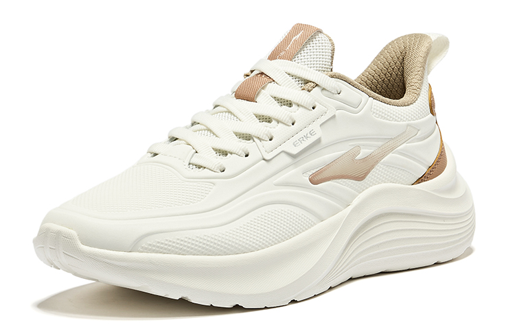 Erke Mingyu 2 Cushioning, Wear Resistant Low top Running Shoes Women’s Microcrystal White Elk Brown