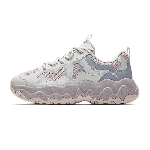Anta Pine Nuts Low top Chunky Sneakers Women's Gray Pink Purple
