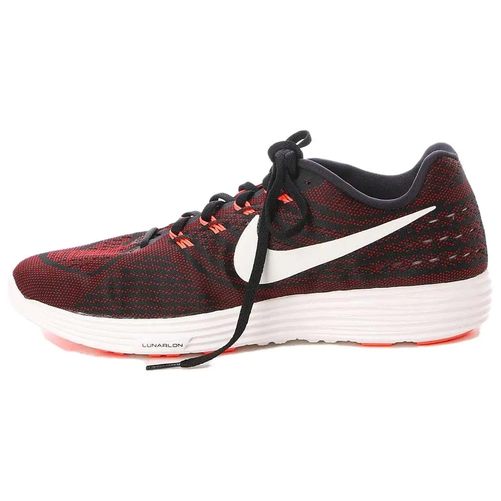 Nike LunarTempo Abrasion Resistant Abrasion Resistant Low top Running Shoes Men's Red Black
