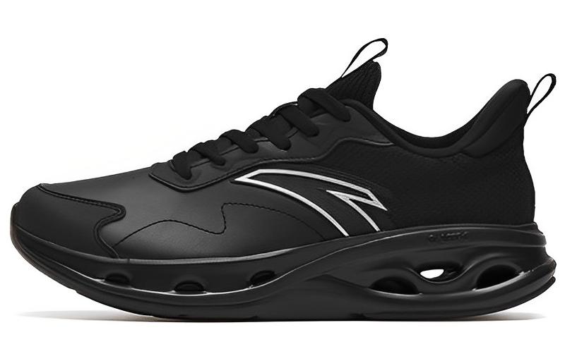 Anta Breathable Lightweight Rebound Low top Running Shoes Men’s Bright Black