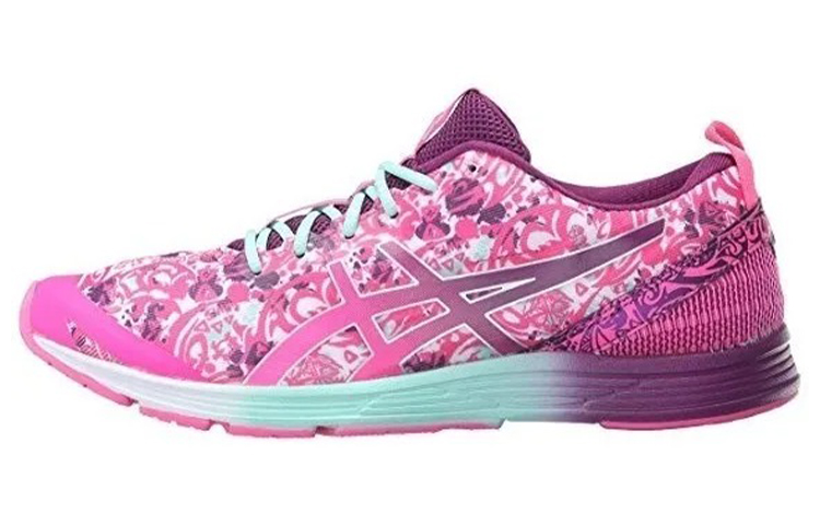 ASICS Gel Hyper Tri 2 Versatile Textile, Synthetic Leather Abrasion Resistant Low top Running Shoes Women's Pink Purple