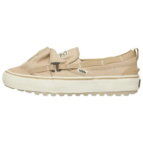 Vans Slip on Abrasion Resistant Abrasion Resistant Low top Outdoor Shoes Unisex Light Brown