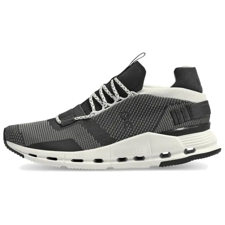 On Running Cloudnova Black White Women's